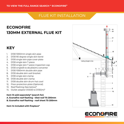 Econofire Vida LL Wood Fireplace