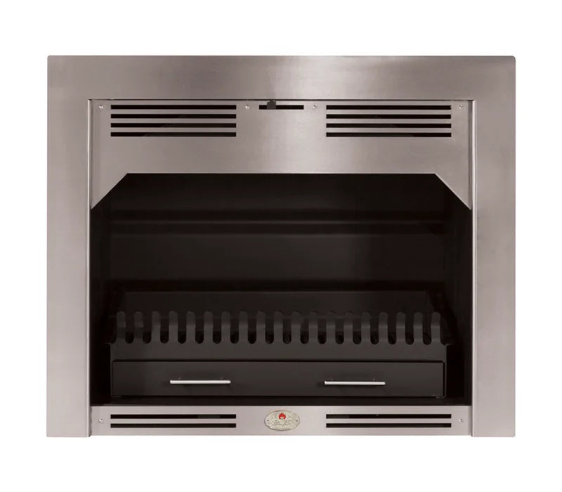 850 New Shape Stainless Steel Trim Built-In Fireplace