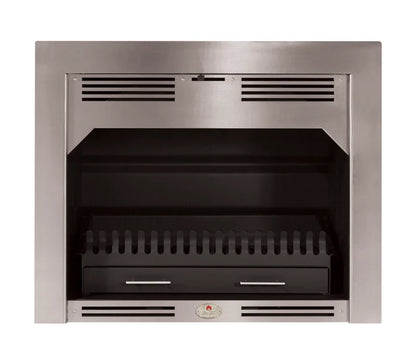 850 New Shape Stainless Steel Trim Built-In Fireplace