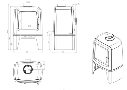 Nordflam Carini Fireplace