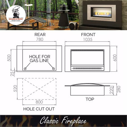 Chad-O-Chef Classic Fireplace