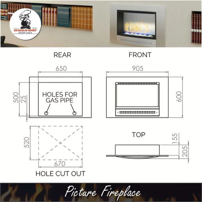 Chad-O-Chef Picture Fireplace
