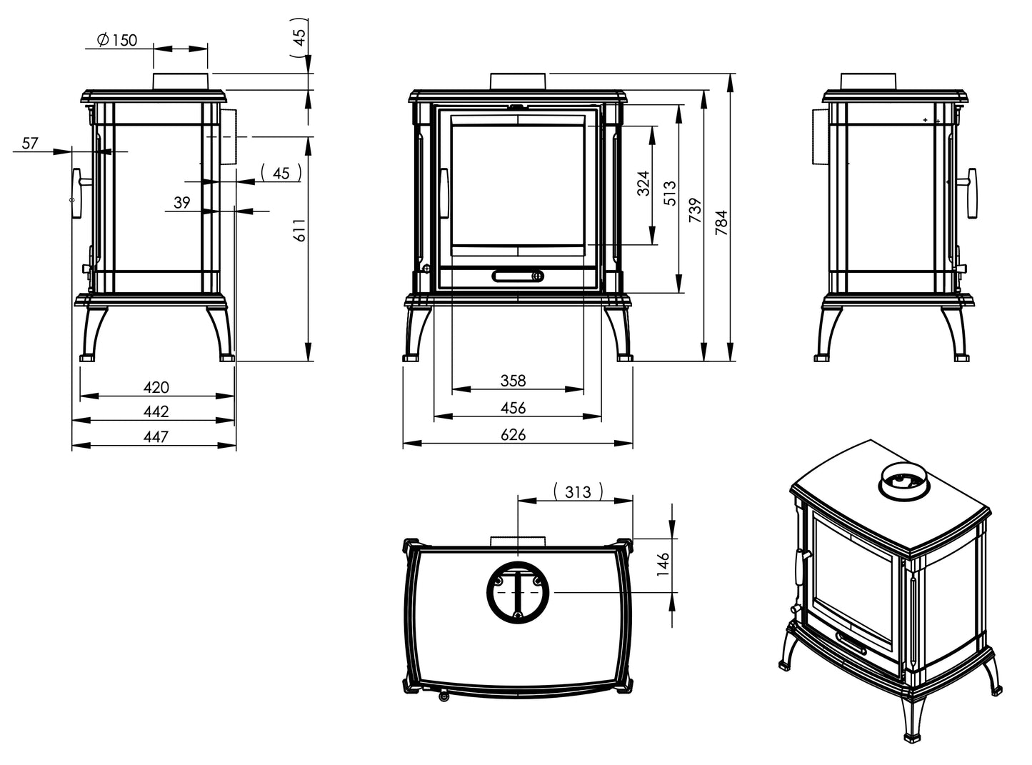 Nordflam Iberia Fireplace