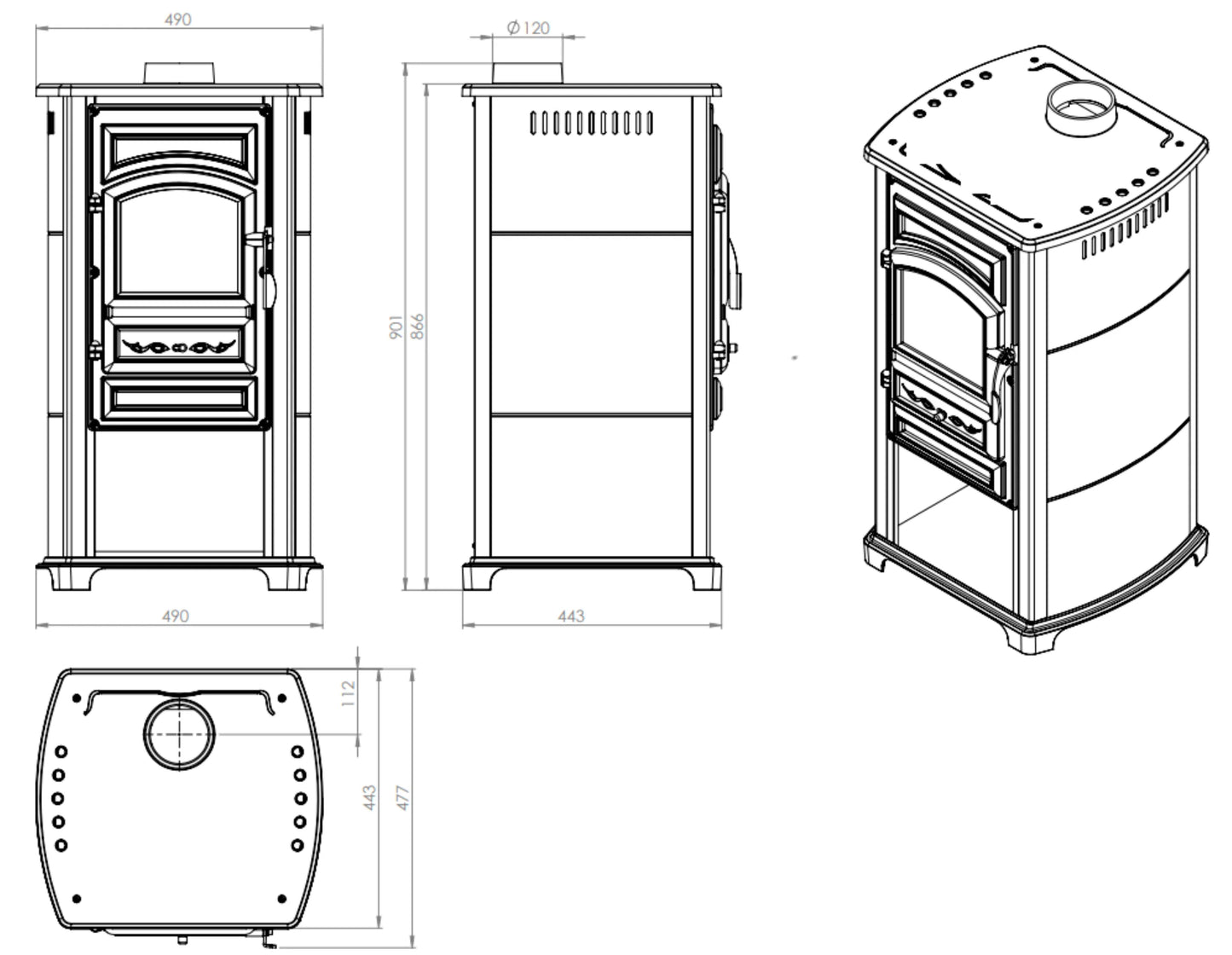 Nordflam Merido Fireplace