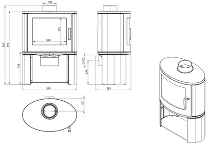 Nordflam Modena Fireplace