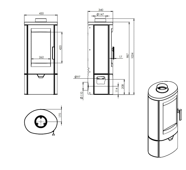Nordflam Palermo Fireplace