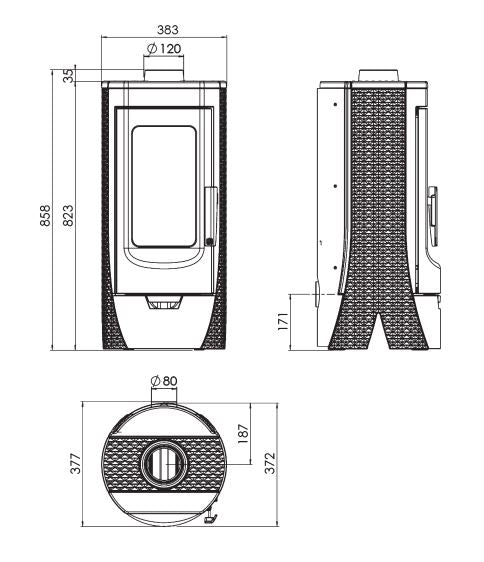 Plamen Tara Fireplace